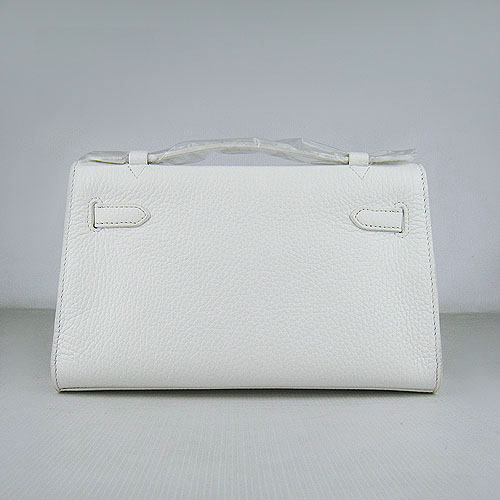 AAA Hermes Kelly 22 CM France Leather Handbag White H008 On Sale - Click Image to Close